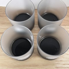 4 Casamigos Tequila Rocks Lowball Glasses Gray Hand Wash Only