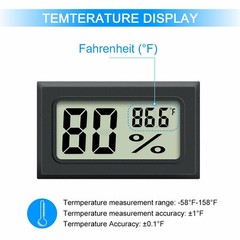 6PCS Mini Hygrometer Indoor Humidity Meter, Small Digital Thermometer Humidity