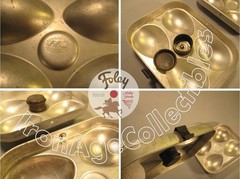 Vintage Egg Carrier Holder Aluminum Camping Metal Storage Box France Lightweight
