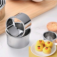 Stainless Steel 3-Piece Cookie Cutter Set – Durable & Dishwasher Safe