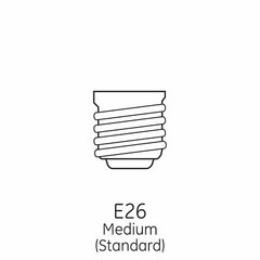 GE Lighting 99176 Frosted Finish Light Bulb General Purpose Classic Shape A19
