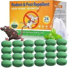 Natural Rodent Repellent Peppermint Sachets 24 Pack Mouse Mice Pest – US