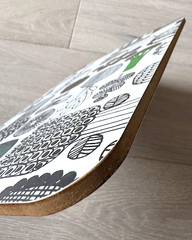 Marimekko Cutting Board Puutarhurin Parhaat 19.8cm x 29.8cm Rare Finland New