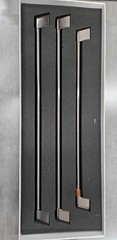 GE CAFE FRENCH DOOR REFRIGERATOR HANDLE SET CXLB3H3PMBT BRUSHED BLACK 3 PC