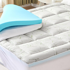Premium Gel Memory Foam Mattress Topper US Certified Comfort Bed Pad for Cooling