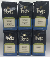 Peet’s Coffee DECAF Big Bang Medium Roast Ground Coffee, 10oz, 6/Bags, DEC/2026