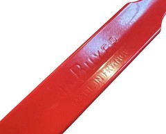 de Buyer France 9.5″ Carbon Steel Crepe Pan – 24cm Red Silicone Handle Mineral B