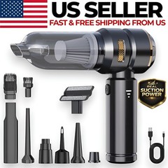 Cordless Handheld Vacuum Cleaner w/ Blower Strong Real Suction for Car and Home