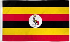 Uganda 3x5ft Poly Flag International Ugandans Country Flag of Uganda