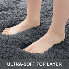 2×3 Machine Washable Small Bedside Rug, Soft Fluffy Shaggy Entryway Throw Rugs f