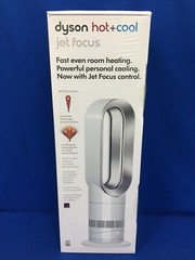 Dyson AM09 Hot+Cool Jet Focus Heater and Fan – White/Silver – NEW
