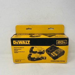 DEWALT 20V MAX 5Ah 2-Pack + DCB1104 Charger, Yellow/Black