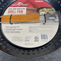 Master Forge Steel Non-stick 12 inch Grill Pan