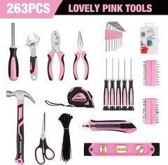 WORKPRO 125-PIECES Household Tool Kit Home Repair Basic Tool Sets w/13″ Tool Bag