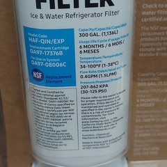 Samsung DA97-17376B HAF-QIN/EXP REFRIGERATOR Water Filter