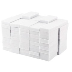 100 PCS Sponge Eraser BULK PACK Melamine Cleaning Foam 3/4″ Thick Kitchen Bath