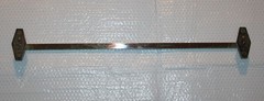 1920’s Antique Towel Bar Solid Nickel Silver / White Brass 3 lb 9 oz 27 5/8 Inch