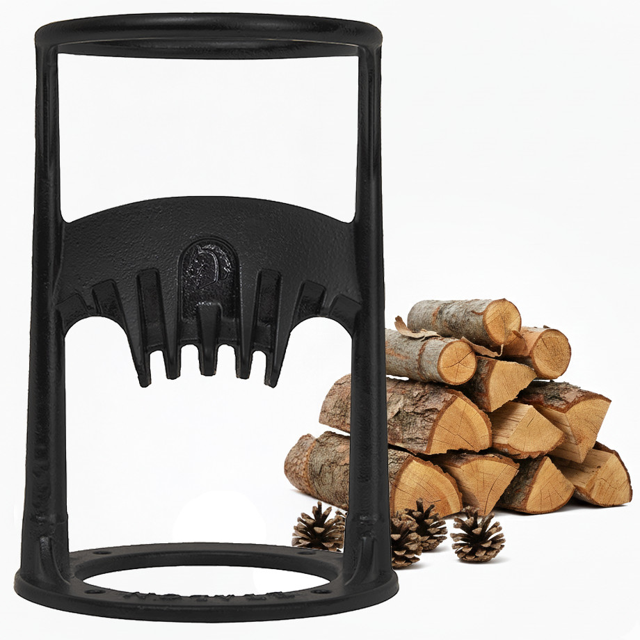 Firewood Splitter Manual Cast Iron Kindling Splitter w/ Carry Bag Heavy Duty