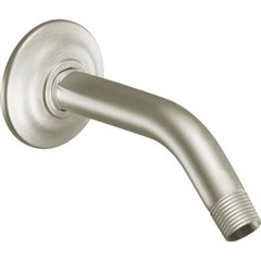 Moen Modern Round Brushed Nickel Shower Arm, 9″ Length, CL10154BN