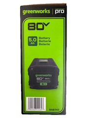 GREENWORKS [BAB743] GENUINE 80V MAX 5.0AH LITHIUM-ION BATTERY