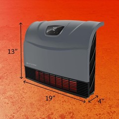 HEAT STORM Phoenix Wi-Fi Convection/Radiant Infrared Forced Air Wall Unit