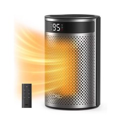 DREO 1500W Atom 416 10″ Whisper-Quiet Portable Ceramic Space Heater with Temp