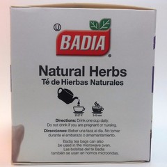 Badia-Natural Herbs Slimming/Slim Tea Lose Weight Detox(4 Packs ) 100 tea bags