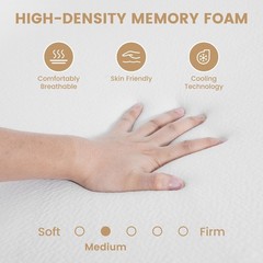 Begonia.K Memory Foam Sofa Bed Mattress Replacement, Full Queen Pull Out Couch