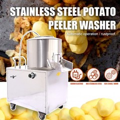 1500W 430 Stainless Steel Electric Potato Peeler Machine Kitchen Potato Washe