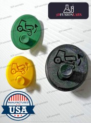 Fits John Deere 1025r 2025r 1023e hood latch button release GREEN BLACK YELLOW