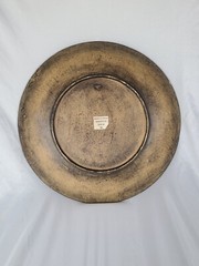 Beautiful Solid Wooden Wall Hanging Rubbed Bronze Finish Medallion 15.5In 4.5lbs
