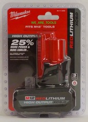 NEW N Box Milwaukee 2562-20 M12 FUEL 3/8 Stubby Impact Wrench, 2) 5.0 Ah Battery