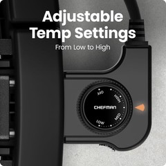 Chefman Smokeless Indoor Electric Grill w/Adjustable TemperatureControl(OpenBox)