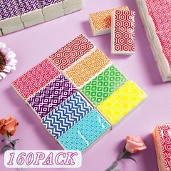 160 Counts Pocket Sized Facial Tissues Travel Tissues 3 Ply Small Portable Wh…