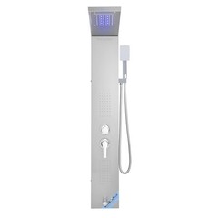 VEVOR Shower Panel Tower System Stainless Steel Column Rainfall Waterfall Head
