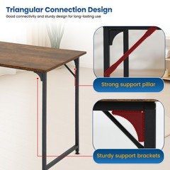 Computer Desk, 47 inches Home Office Desk Writing Study Table Modern Simple