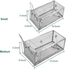 Rat Trap Mouse Traps Work for Indoor and Outdoor Small Rodent Animal-Mice Vol…