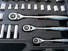 Kobalt Mechanics Chrome Tool Set, SAE, Metric – Hard Case Free US Shipping