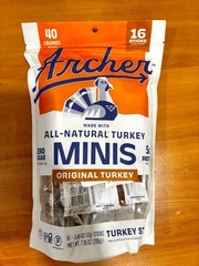 Archer All-Natural Turkey Minis, 16 pack – Expiration Date September 2026