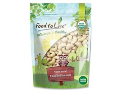 Organic Whole Large Cashews,W240 – Non-GMO, Kosher, Raw, Vegan – by Food To Live