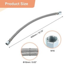 Air Compressor Exhaust Tube G3/8 Thread 400mm l Compressor Hose Flared Mouth