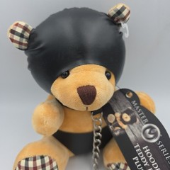 Master Series Polyurethane PU Faux Leather Hooded Bondage Bear, New