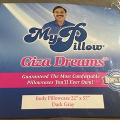 My Pillow Giza Dreams Body Pillowcase 22×570 Dark Gray 400 Thread Count
