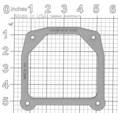 2 VALVE COVER GASKETS KOHLER 7000 7xx series with STAMPED STEEL COVERS