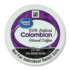 Great Value Unflavored Ground Coffee Pods Variety (Pack 8.3 oz 24 Count)