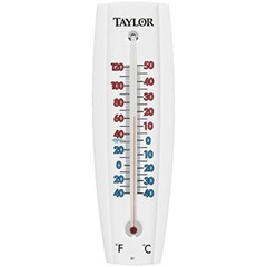Taylor Tube Thermometer Plastic White 7.68 in.