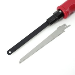 2-in-1 Multi Jab Saw Comfort Grip Handle Fits Reciprocating & Hacksaw Blades