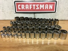 CRAFTSMAN 3/8″ SOCKET SET SAE OR METRIC SHALLOW 6 /12 PT UNIVERSAL YOUR CHOICE
