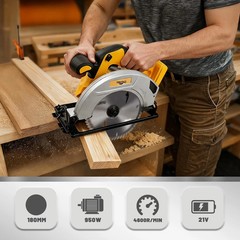 7-1/4″ Cordless circular saw compatible FOR DEWALT 20V MAX battery(NO battery )