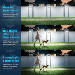 Solar Power 248 LED Lights Outdoor PIR Motion Sensor Security Garden Wall Lamp
